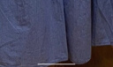 無(wú)印良品（MUJI）女式 棉紗 抽褶裙 長(cháng)半身裙女款裙子25年秋季女裝 BE1XTA5A 藍色格紋 L (165/70A) 曬單實(shí)拍圖