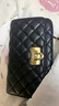 CHARLES&KEITH經(jīng)典菱格鏈條小方單肩斜挎包包女包生日禮物CK2-70160131 Black黑色 小包 曬單實(shí)拍圖