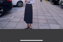 三彩2025秋季新款輕職場(chǎng)半身裙一步裙中長(zhǎng)開叉裙通勤簡(jiǎn)約Z 深邃灰預(yù)售[付款15天內(nèi)]發(fā) XL 曬單實(shí)拍圖