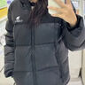 駱駝火山羽絨服男女款城市輕戶(hù)外加厚防寒面包服冬季外套 黑色 S 曬單實(shí)拍圖