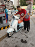 破界小卡拉2025款125踏板燃油摩托車(chē)新款復古代步免購置稅藍白色 曬單實(shí)拍圖