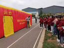 潮逗火災模擬充氣消防逃生演習帳篷煙熱通道疏散演練屋學(xué)校宣傳體驗屋 8x6x2.5米（加厚牛津布） 曬單實(shí)拍圖