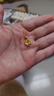 中國黃金（CHINA GOLD）黃金項鏈女足金四葉草吊墜結婚情人節送女友老婆媽媽生日禮物 足金吊墜+S925鏈+禮盒【約0.55-0.6】 曬單實(shí)拍圖