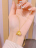 周六福（ZLF）      黃金吊墜福袋吊墜女款飾品代代平安 計(jì)價(jià) 足金 2.02g 曬單實(shí)拍圖