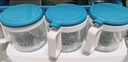 茶花三組圓形玻璃調味瓶調料盒架 鹽罐大號鹽盒300ML*3顏色隨機小料盒 曬單實拍圖