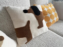 茗芮居沙發(fā)抱枕輕奢高級感可拆洗網(wǎng)紅卡通可愛(ài)簡(jiǎn)約抱枕套兒童房飄窗靠枕 新款卡其色小狗長(cháng)方30x50cm 枕套+枕芯 曬單實(shí)拍圖