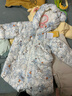 巴拉巴拉童裝嬰兒連體衣輕薄羽絨服寶寶衣服2025冬裝抱衣爬服男童女童萌趣 白藍色調-白鴨絨 90 cm-充絨量47g 曬單實(shí)拍圖