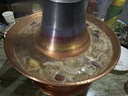 炊老爺紫銅火鍋爐銅鍋老北京純銅火鍋老式木炭涮肉鴛鴦鍋暖土碳專用鍋具 特厚清湯鍋（6人以下使用） 32cm 曬單實拍圖