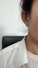 行金銀中黃金耳環(huán)999足金素圈耳環(huán)養耳耳圈計價(jià)生日禮物送女友圣誕節禮物 耳圈 克重多退少補 約1g 曬單實(shí)拍圖