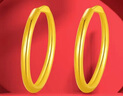 行金銀中黃金耳環(huán)999足金素圈耳環(huán)養(yǎng)耳耳圈計(jì)價(jià)生日禮物送女友圣誕節(jié)禮物 耳圈 克重多退少補(bǔ) 約1g 曬單實(shí)拍圖