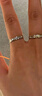 周大生碎碎冰戒指開(kāi)口銀指環(huán)輕奢小眾設計生日禮物送女友 曬單實(shí)拍圖