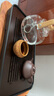 憶壺茶（YIHUTEA）茶盤(pán)托盤(pán)家用茶臺帶排水小型瀝水儲水實(shí)木功夫托盤(pán)泡茶具竹茶托 【爆款大號】茶盤(pán)36.5*24cm 曬單實(shí)拍圖