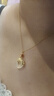 央創(chuàng)時(shí)尚錦鯉平安扣銀項(xiàng)鏈2025新款玉吊墜女生生日禮物女士送女友老婆s925 曬單實(shí)拍圖