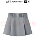 太平鳥(niǎo)女裝半身裙冬季時(shí)尚機能百褶裙短裙時(shí)尚質(zhì)感 灰色 S 曬單實(shí)拍圖