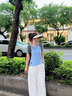 HONMA【專業(yè)高爾夫】2025夏女士短袖Polo衫運動休閑彈力翻領(lǐng)時尚 冰河藍(lán) S 曬單實拍圖