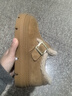 百麗保暖毛毛鞋女2025冬新真皮復(fù)古勃肯鞋JD009DM5 棕色-毛里 36 曬單實(shí)拍圖