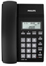 飛利浦（PHILIPS）電話機座機 固定電話 辦公家用 免提通話 免電池 來電顯示 CORD040黑色 曬單實拍圖