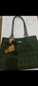 CinvaiKrose包包女包2025新款輕奢托特包女大容量手提包單肩包生日禮物送女友 綠色-生日禮物送女友 曬單實(shí)拍圖