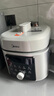 美的（Midea）小飛俠沸騰濃香雙模式電壓力鍋0氟0涂層雙膽高壓鍋5L智能預約家用煲湯4-6人煮飯煲E5825N輕音泄壓 曬單實(shí)拍圖