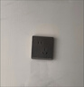 國際電工86型暗裝開(kāi)關(guān)插座面板灰色家用墻壁二三插5孔USB網(wǎng)絡(luò )空調電源插座 錯位五孔 曬單實(shí)拍圖