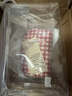 無印良品（MUJI）再生聚酯纖維化妝包 居家 旅行 化妝品收納 便攜 洗漱包 新品 寬口 紅色格紋 曬單實(shí)拍圖