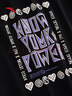 安踏（ANTA）歐文系列Know Your Power|美式街頭潮流長(cháng)T時(shí)尚百搭休閑172531402 基礎黑-2 2XL (女生選購建議偏小一碼) 曬單實(shí)拍圖