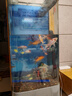 美諾魚(yú)缸客廳半圓型魚(yú)缸屏風(fēng)大中小型家用落地式玻璃金魚(yú)缸生態(tài)免換水 灰色 50*40*138 曬單實(shí)拍圖