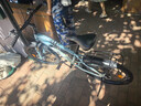 鳳凰（PHOENIX）兒童自行車(chē)山地車(chē)男女孩青少年大中童車(chē)學(xué)生變速越野賽車(chē)減震單車(chē) 免安裝【單速輻條輪】藍灰 22寸【建議身高135-165cm】 曬單實(shí)拍圖