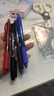 派通（Pentel）BLN105按動紅色中性筆高顏值0.5mm簽字筆商務(wù)學(xué)生速干水筆水性筆文具 紅桿紅芯單支裝 曬單實(shí)拍圖