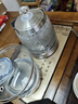 開(kāi)品 全自動(dòng)底部上水感應續水燒水壺 家用辦公電茶爐燒水消毒電熱水壺 嵌入式玻璃燒水壺茶桌一體套裝 1L 香檳金 20X37CM 燒水煮杯 桶水款 曬單實(shí)拍圖