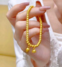 中國黃金（CHINA GOLD）黃金手鏈女士足金兩世歡手串古法金手飾教師節禮物送老婆送女友 【玫瑰禮盒】?jì)墒罋g手鏈 約2.4g 曬單實(shí)拍圖