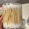 茶花 棉簽掏耳朵雙頭堅韌竹軸化妝棉棒（800支） 曬單實拍圖