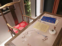 實(shí)木書(shū)桌中式書(shū)法桌家用榆木畫(huà)案書(shū)畫(huà)桌仿古國學(xué)桌寫(xiě)字臺辦公桌 1米3單桌【130*65*80】 曬單實(shí)拍圖