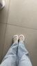 FILA 斐樂官方女鞋F(xiàn)LUID 5貓爪休閑鞋時(shí)尚復(fù)古運(yùn)動(dòng)鞋女鞋 斑鳩黃/蒼白-TP 38 曬單實(shí)拍圖
