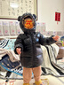 高梵兒童羽絨服黑金5.0鵝絨服男女童寶寶輕薄短款面包服保暖羽絨外套 YT黑色-小熊耳朵 【預售11月25日后發(fā)貨】 110 【飛天鵝絨】 曬單實(shí)拍圖