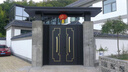 固智邦中式戶(hù)外庭院大門(mén)鋁合金別墅電動(dòng)雙開(kāi)門(mén)農村入戶(hù)門(mén) 款式1（雙開(kāi)門(mén)） 曬單實(shí)拍圖