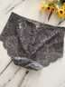 貓人（MiiOW）中高腰內褲女士2025新款高腰無(wú)痕高透氣簡(jiǎn)約蕾絲邊無(wú)痕三角短褲頭 膚色+黑色+深灰色+焦糖色 4條 XL 推薦體重【120-145斤】 曬單實(shí)拍圖
