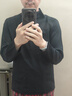 京東京造秋冬男士半拉襟綜訓(xùn)半開(kāi)襟衣服吸濕速干T恤消臭長(zhǎng)袖T 黑色XL 曬單實(shí)拍圖