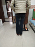 每時(shí)微喇牛仔褲女2025年秋冬加絨高腰顯瘦加絨高彈修身喇叭褲2567藍(lán)XL 曬單實(shí)拍圖