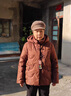 唐致中老年羽絨服女裝短款60歲70媽媽洋氣加厚老人奶奶太太冬季外套裝 咖啡 XL 【推薦85-105斤】 曬單實(shí)拍圖