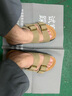 金利來(lái)（Goldlion）男鞋25年夏新款可外穿拖鞋復古百搭男士涼鞋G542520004XXF杏色37 曬單實(shí)拍圖