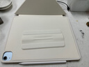 治霆適用ipad Air/pro13寸平板套全包邊框可拆卸磁吸K折雙面夾輕薄多角度折疊旋轉支架防彎摔-奶油白 曬單實(shí)拍圖