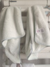 潔麗雅（Grace）浴巾家用加大A類(lèi)菠蘿格1浴巾+2毛巾組合裝 成人男女柔軟吸水 淺綠 曬單實(shí)拍圖