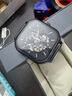 冠琴（GUANQIN）手表男機械表全自動(dòng)男表瑞士工藝商務(wù)運動(dòng)學(xué)生防水品牌男表禮物 全自動(dòng)機械款-黑武士 曬單實(shí)拍圖