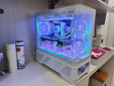 瓦爾基里（VALKYRIE）VK03-M WHITE 白色 M-ATX 游戲電腦臺式機箱 支持360水冷 6.2吋觸摸屏 曲面玻璃270°海景房 曬單實拍圖