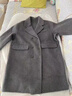 OPCP兒童雙面羊絨大衣2025秋冬新款英倫風(fēng)女童呢子外套羊毛男童中長(cháng)款 灰色 160 曬單實(shí)拍圖