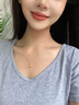 中國黃金（CHINA GOLD）黃金項鏈男女款百搭足金守護十字架吊墜教師節生日禮物送女友愛(ài)人 十字架吊墜【配S925鏈】約1.7g 曬單實(shí)拍圖