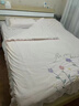 Lady Laura富安娜2025新款A類(lèi)母.嬰.級ins風(fēng)韓版繡花荷葉邊水洗棉磨毛四件套 繽紛花園玉色 床單款 被套200*230cm四件套 曬單實(shí)拍圖