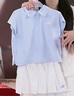 NEW BALANCE4-14歲女童夏季百褶校園風(fēng)T恤短裙套裝 曬單實(shí)拍圖