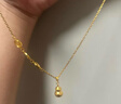 中國珠寶葫蘆福牌黃金項鏈女足金吊墜首飾生日情人節(jié)禮物送媽媽女友老婆 足金福字葫蘆套鏈  【約8.20g】金重多退少補 曬單實拍圖